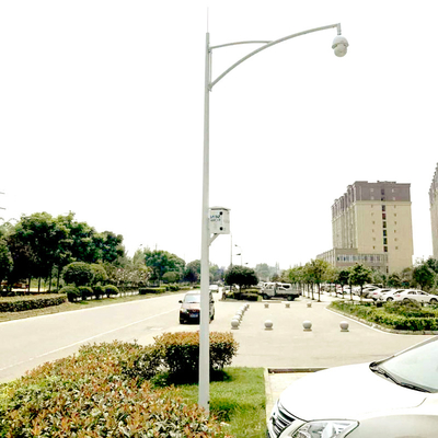 Galvanized Steel Traffic Surveillance CCTV Camera Suppot Pole and Signal Light Pole