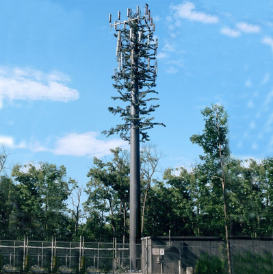 ODM 30m Artificial Palm Tree Disguised Cell Towers Galvanized Steel Telecom Pole