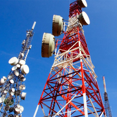 OEM ODM 5G Mobile Phone Lattice Antenna Tower Galvanized Steel Structure