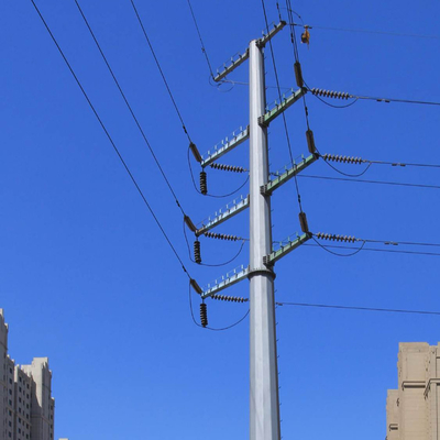 Steel Pipes Electric Power Towers Transmission Line Steel Pole Tower