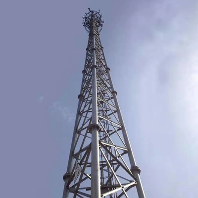 Self Supporting Steel Lattice Telecom Antenna Tower 1.0kN/sqm Wind Load