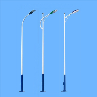 Solar LED Light Galvanised Steel Poles For Garden Road