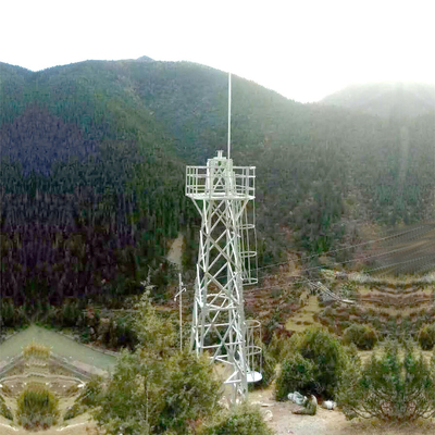 Galvanized Steel Self-support Lattice Mast GSM BTS Communications Tower 55m