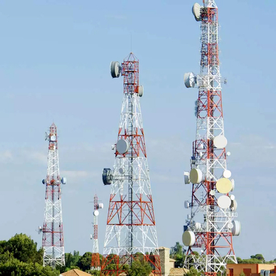 Galvanized Steel Self-support Lattice Mast Radio Communications Tower 100-300 Tall