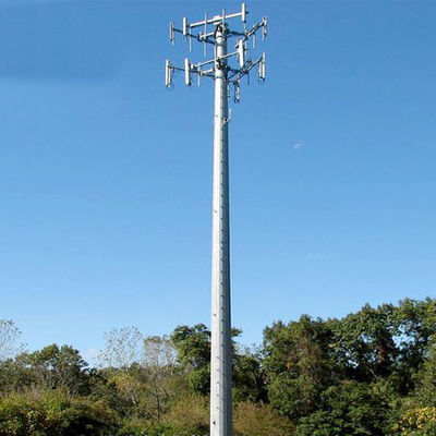 ODM Communication Antenna Steel Tubular Pole 40m PVDF Coating