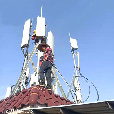 Q345 Galvanized Rooftop Antenna Tower Angle Steel Plates OEM