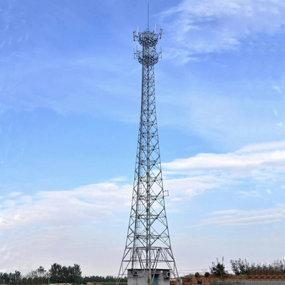 60m Free Standing Galvanized Steel Iron Mobile Tower GSM 5G Station